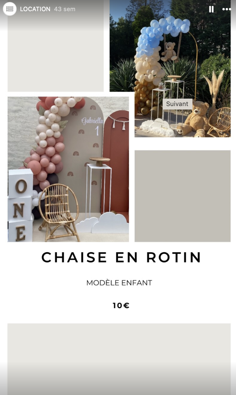 Chaise en rotin
