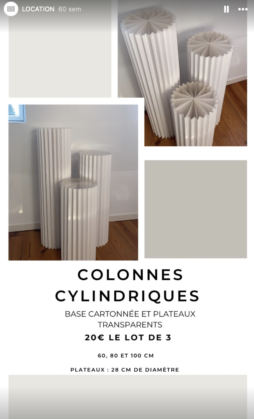 Colonnes cylindriques